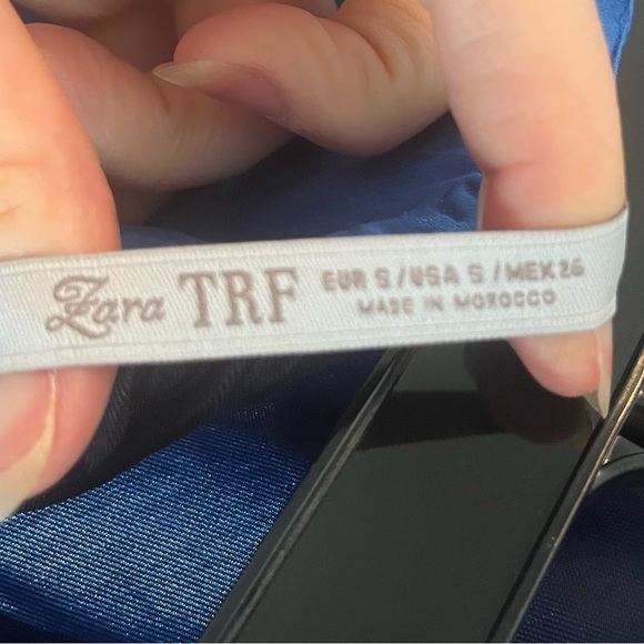 Zara Blue Party Dress - Picture 3 of 4